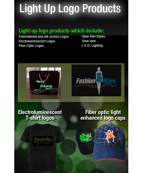 http://www.bluedragonflymarketing.com/light-up-logo-products.html
